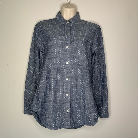 Banana Republic XS Denim Fitted Collared - Picture 2 of 5